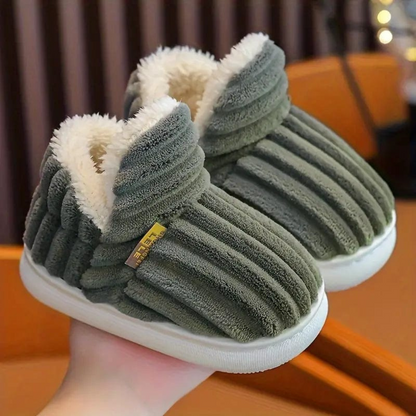 Men's Outdoor Plush Slippers Slip On Casual