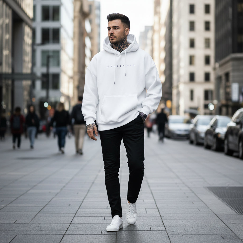 Mens Oversized Hoodie Long Sleeves