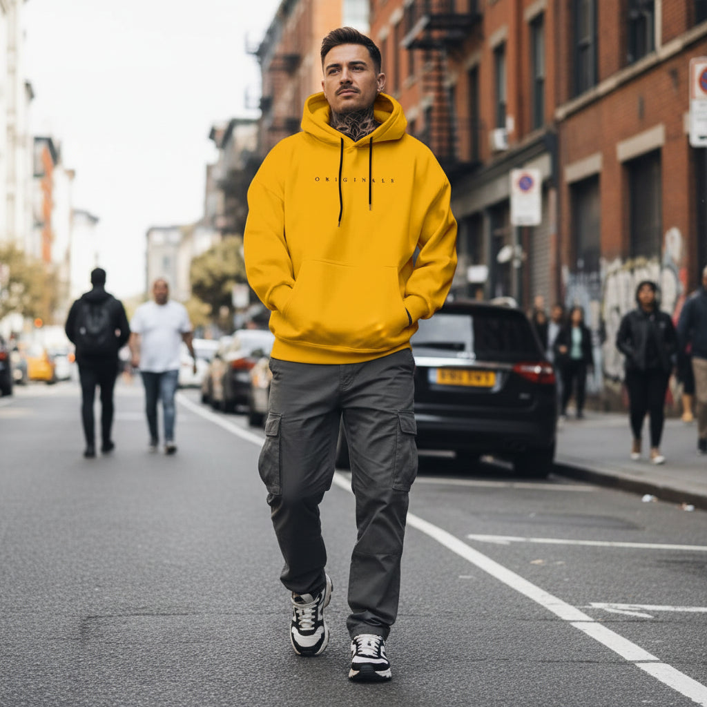 Mens Oversized Hoodie Long Sleeves