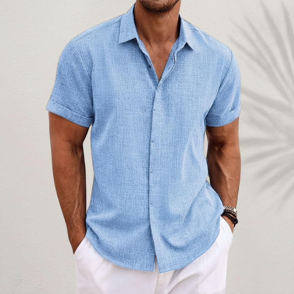 Men's Summer Shirt Casual Button Up Everyday