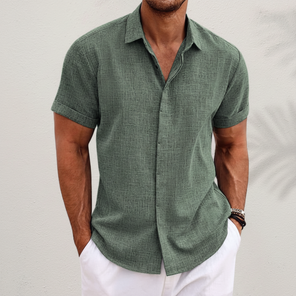 Men's Summer Shirt Casual Button Up Everyday