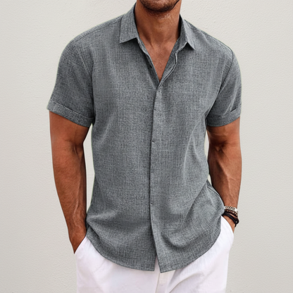 Men's Summer Shirt Casual Button Up Everyday
