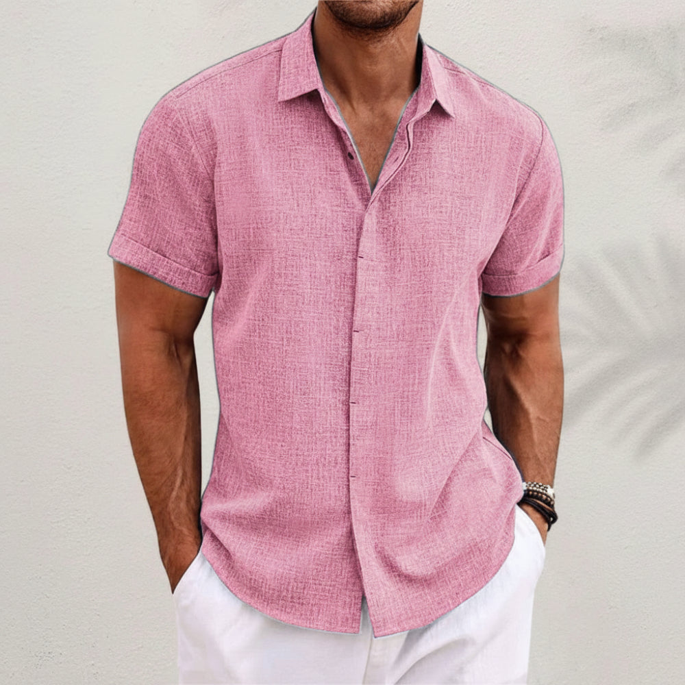 Men's Summer Shirt Casual Button Up Everyday