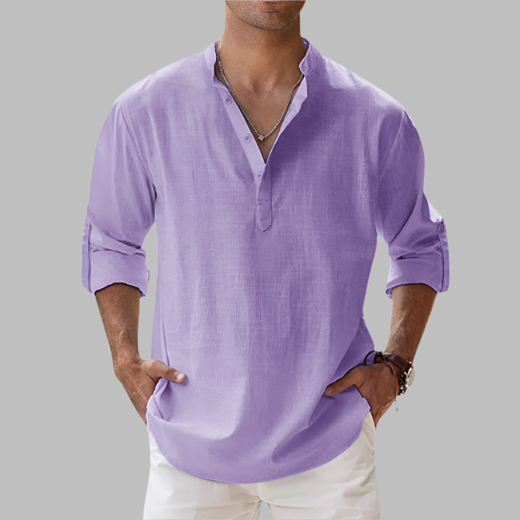 Men's Summer Shirt Relaxed Fit Casual Shirt