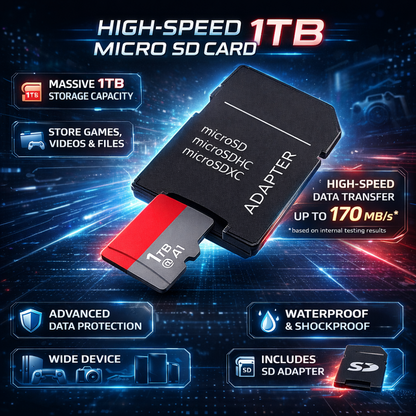 Micro SD Storage Card Adapter High Speed