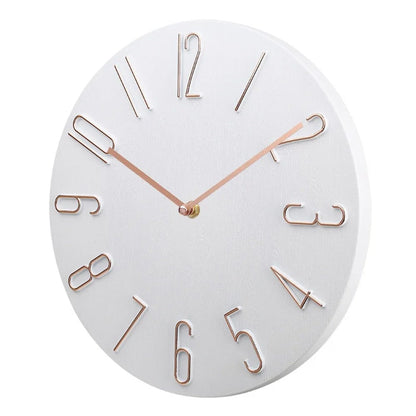 Wall Clock Silent Round Home Office Decor