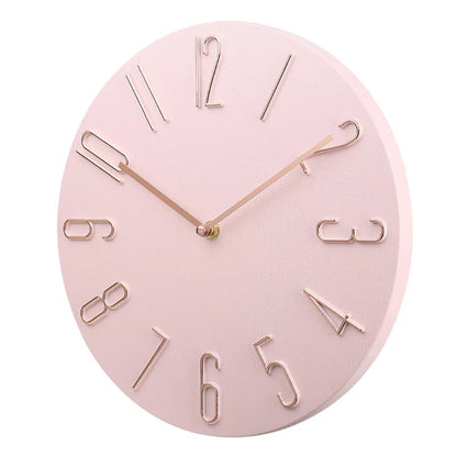 Wall Clock Silent Round Home Office Decor