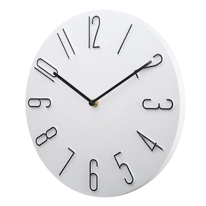 Wall Clock Silent Round Home Office Decor