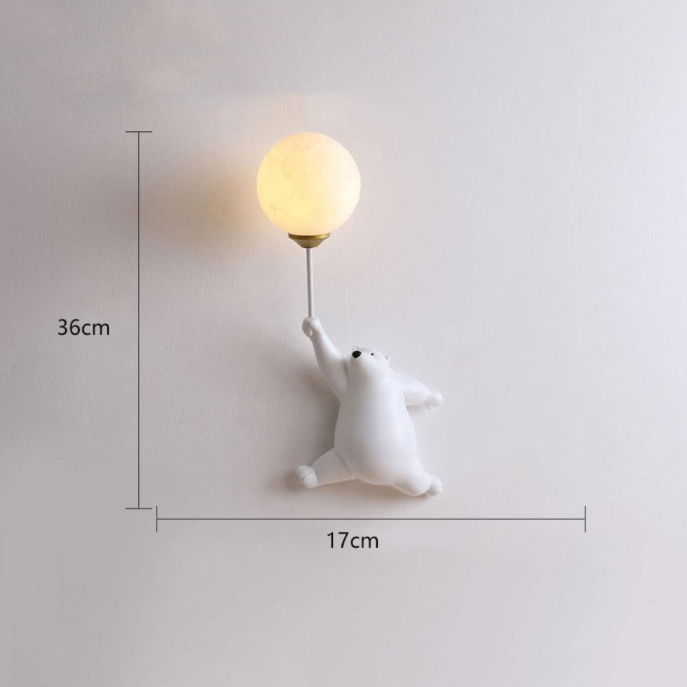 Modern Wall Lamp Cute Bear Design Home