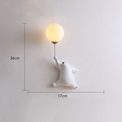 Modern Wall Lamp Cute Bear Design Home
