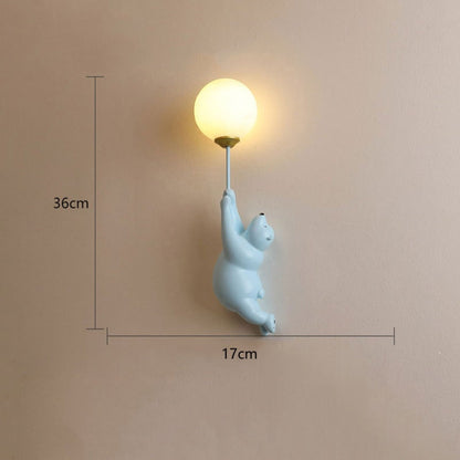 Modern Wall Lamp Cute Bear Design Home