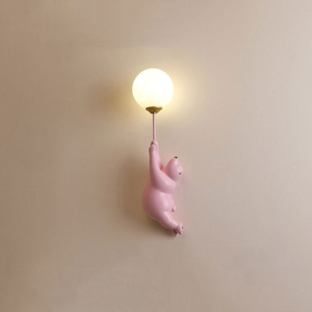 Modern Wall Lamp Cute Bear Design Home