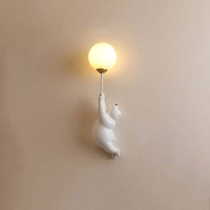 Modern Wall Lamp Cute Bear Design Home