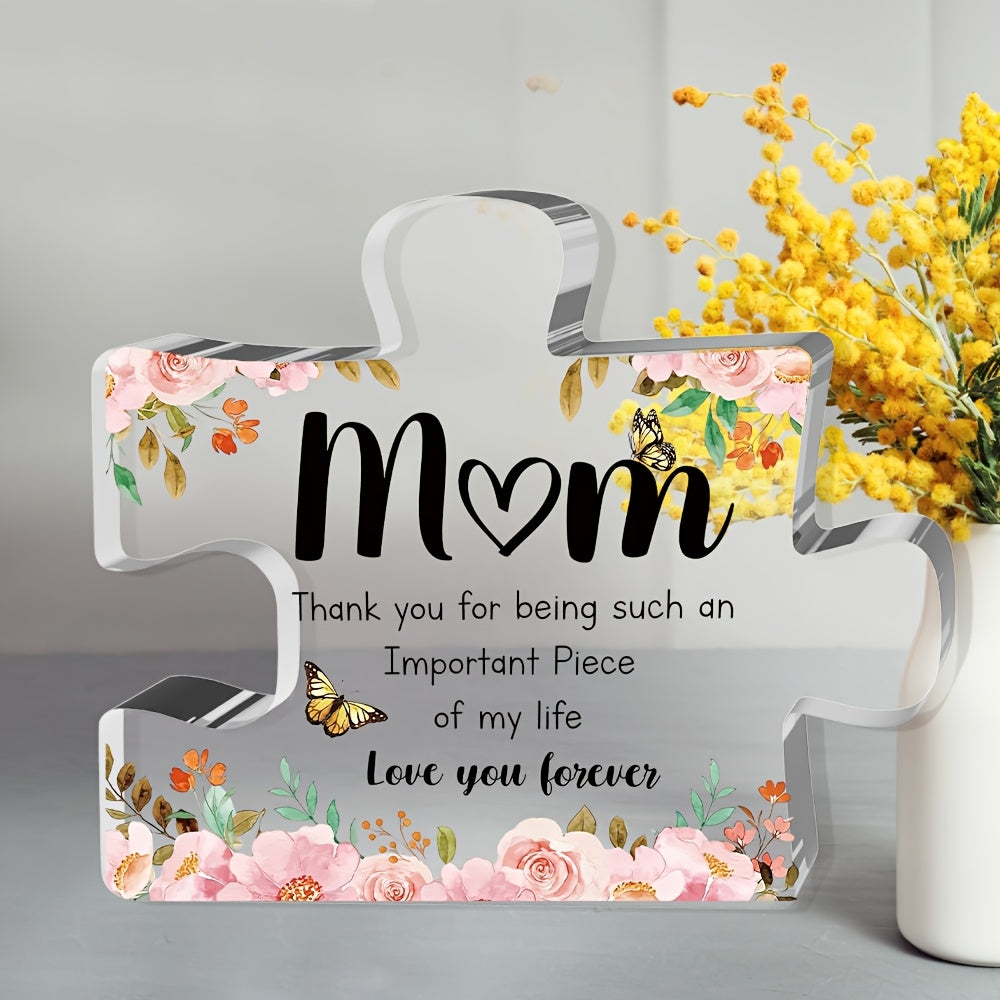 Mothers Day Acrylic Display Puzzle Shape