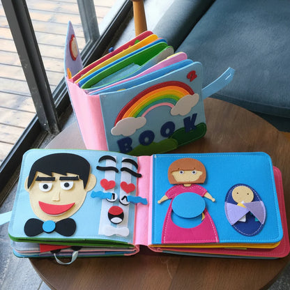 Busy Book Montessori Felt Activity Book