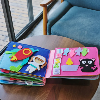 Busy Book Montessori Felt Activity Book