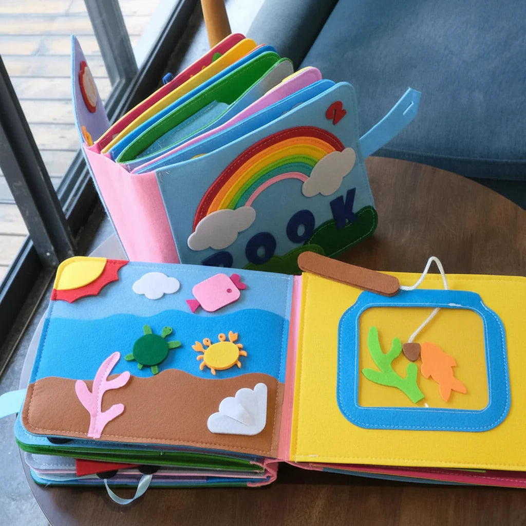 Busy Book Montessori Felt Activity Book