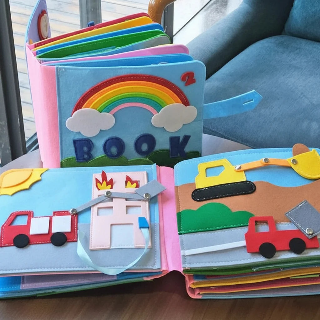 Busy Book Montessori Felt Activity Book