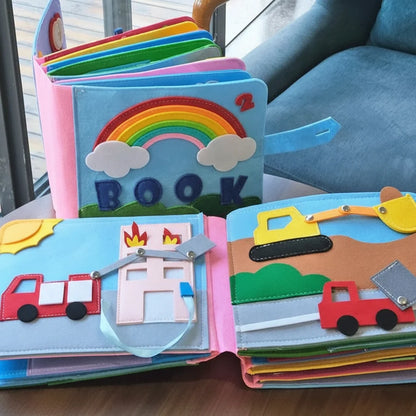 Busy Book Montessori Felt Activity Book