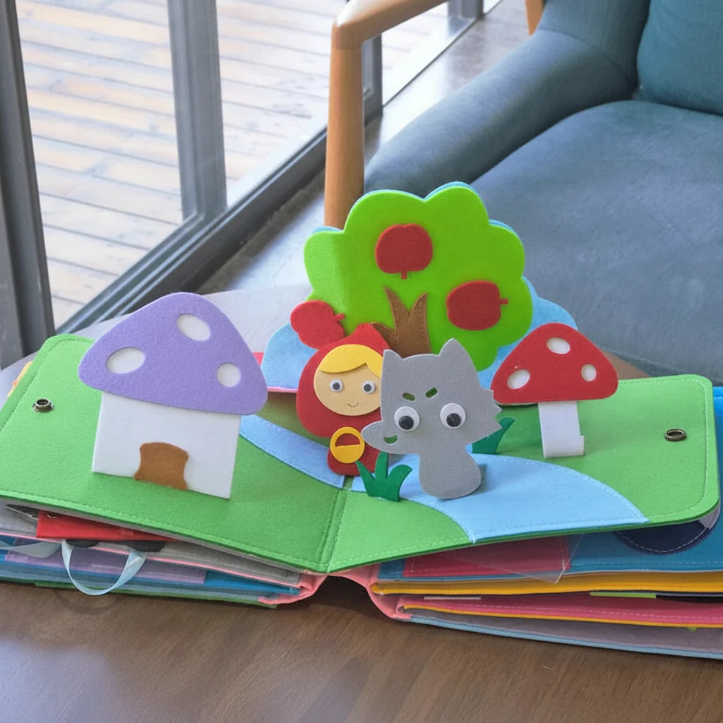 Busy Book Montessori Felt Activity Book