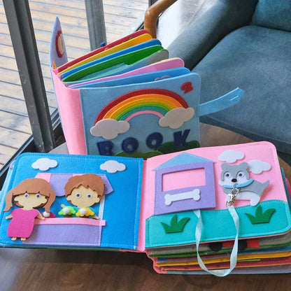 Busy Book Montessori Felt Activity Book