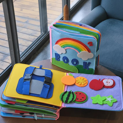 Busy Book Montessori Felt Activity Book