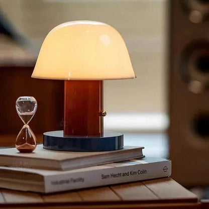 Mushroom Table Lamp Modern Rechargeable LED