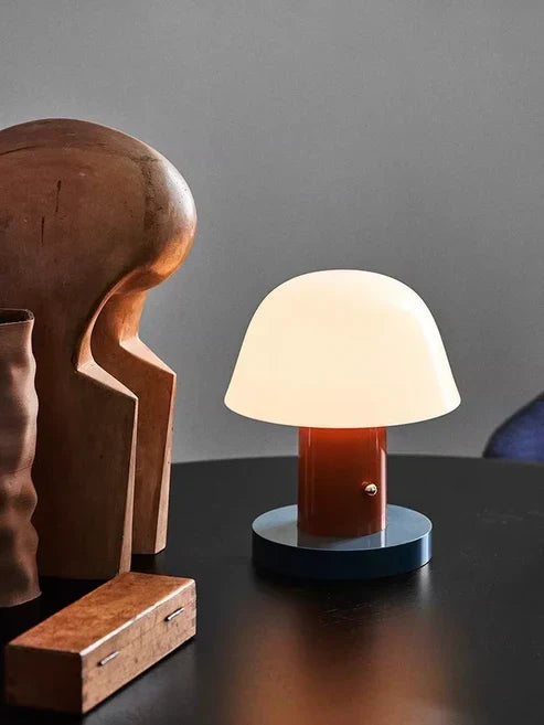 Mushroom Table Lamp Modern Rechargeable LED