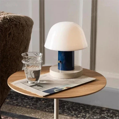 Mushroom Table Lamp Modern Rechargeable LED