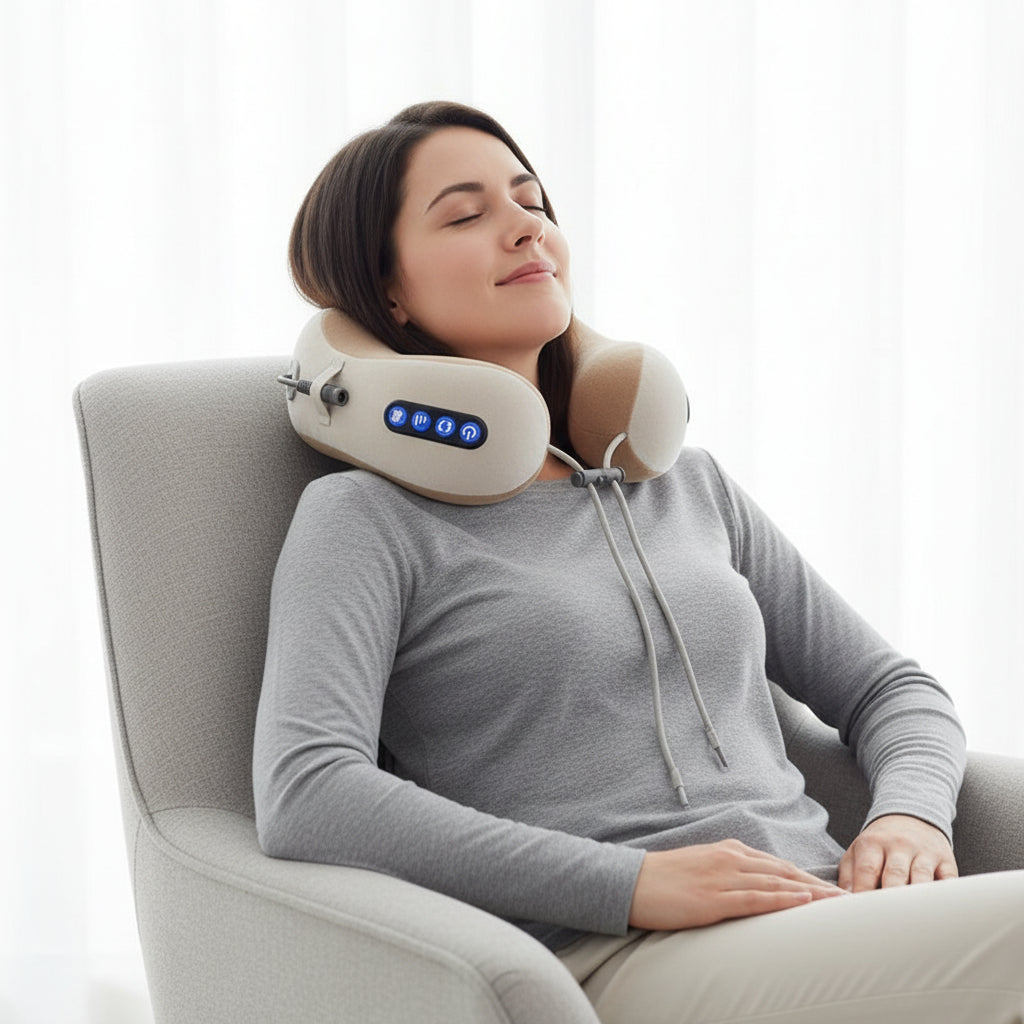 Neck Massage Pillow Rechargeable Heated U