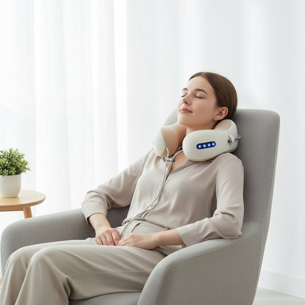 Neck Massage Pillow Rechargeable Heated U