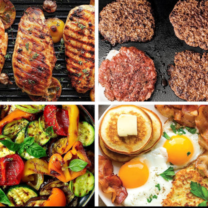 Indoor Grill Griddle 500°f Nonstick Plate