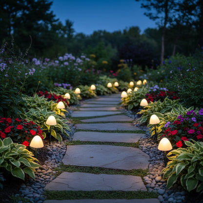Outdoor Solar Lights Garden Mushroom Stake