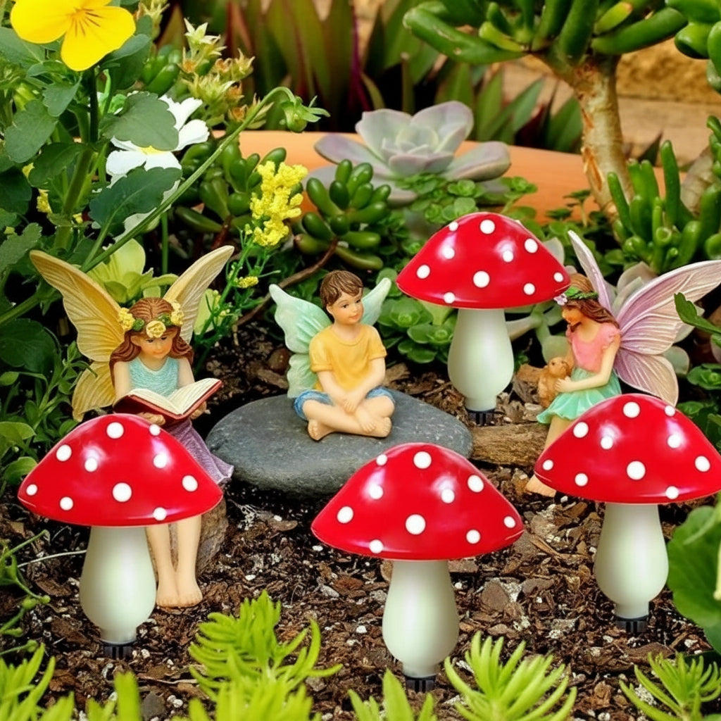 Outdoor Solar Lights Garden Mushroom Stake