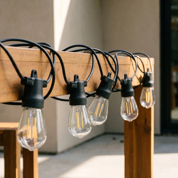 Outdoor String Lights Solar Powered