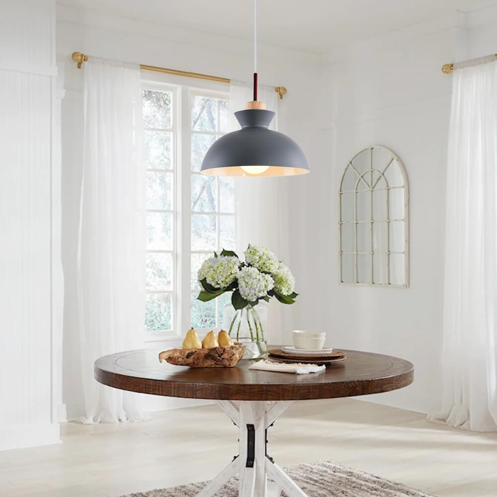 Modern Single Pendant Dome Light
