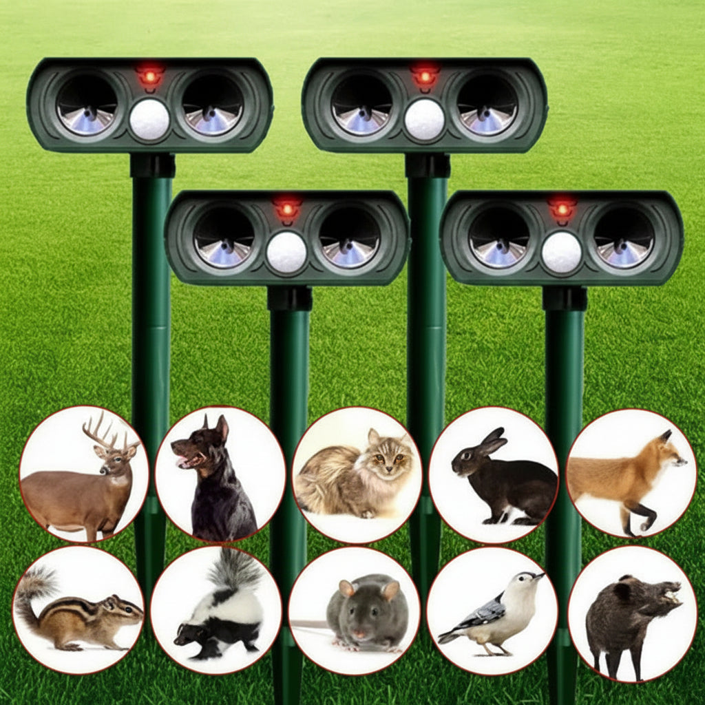 Solar Powered Pest Repeller Outdoor Animal