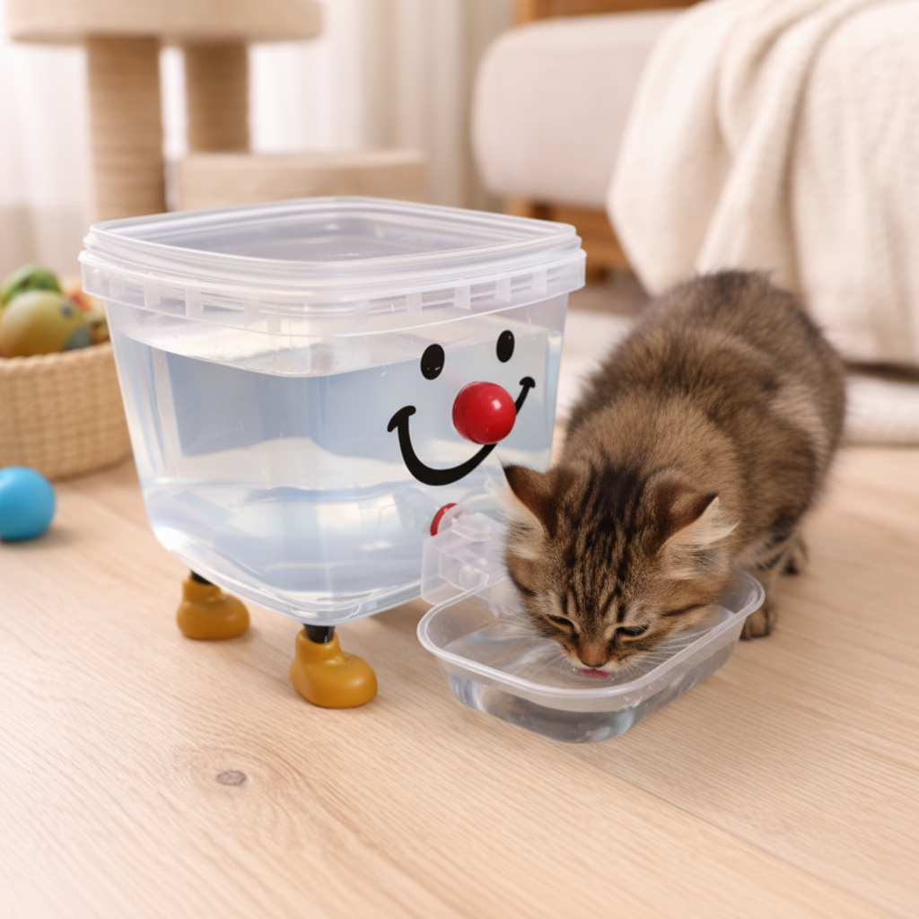 Pet Water Dispenser Fun Design Easy Access