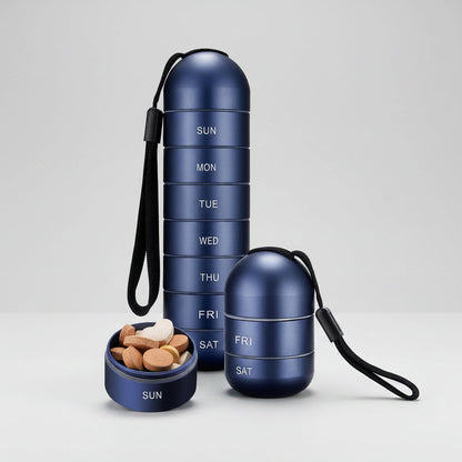 Pill Organizer Portable Case Travel Friendly