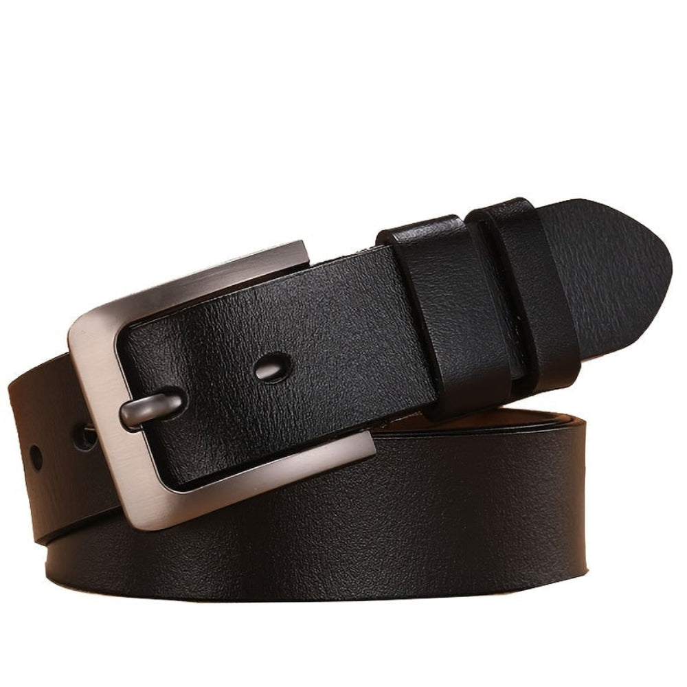 Pin Buckle Leather Belt Durable Casual