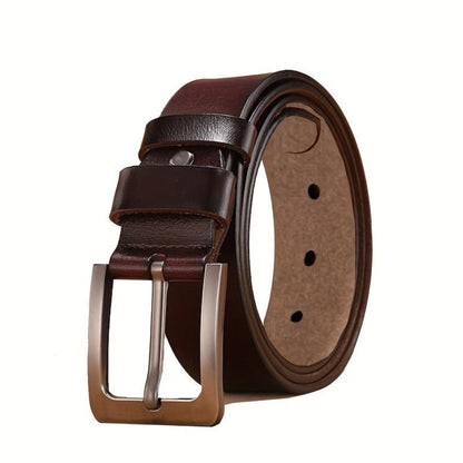 Pin Buckle Leather Belt Durable Casual