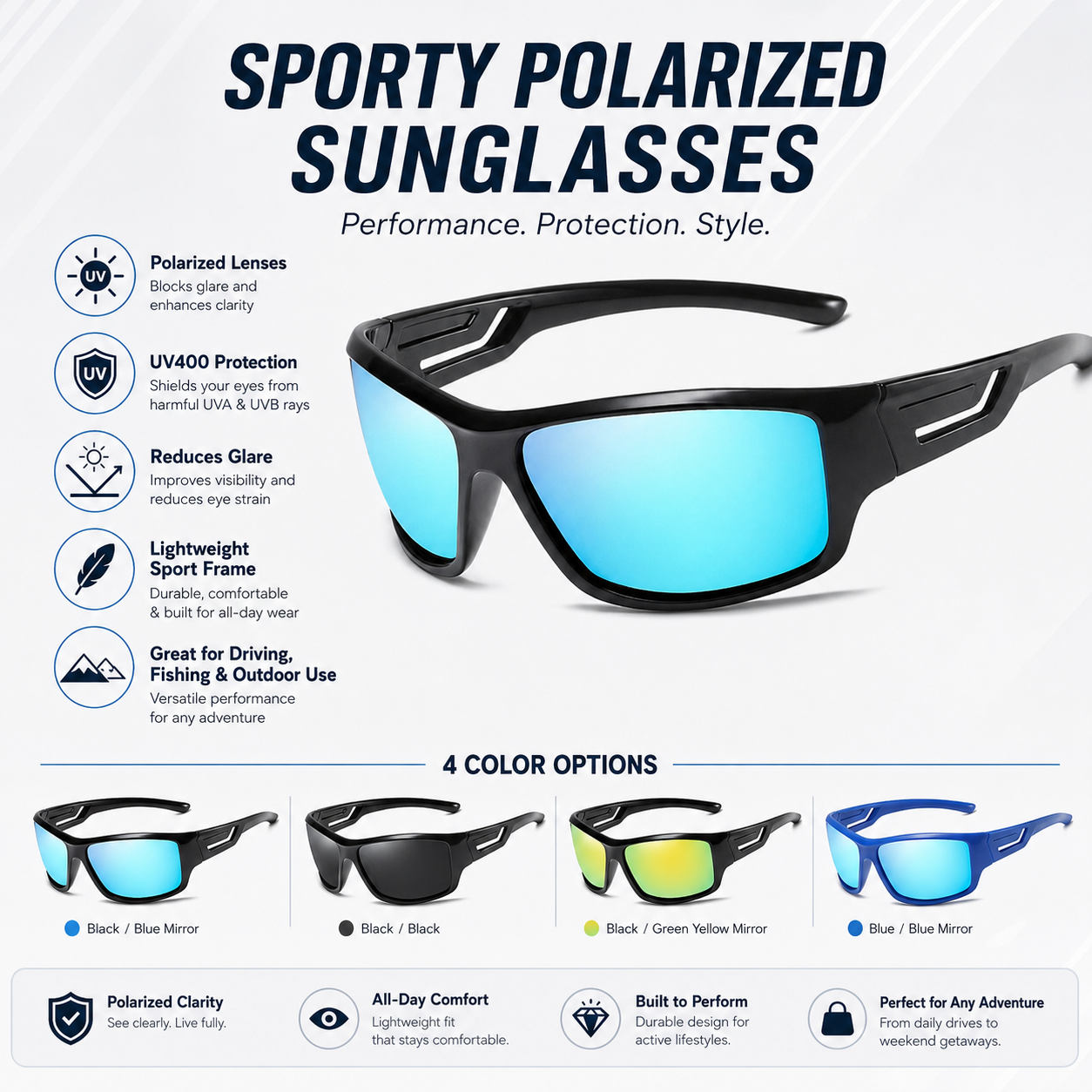 Polarized Sunglasses Driving UV Protection