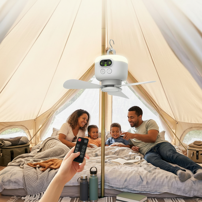 Portable Fan Camping Remote Control Hanging