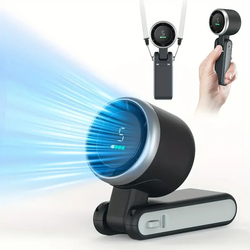 Portable Fan Neck Handheld Rechargeable Clip