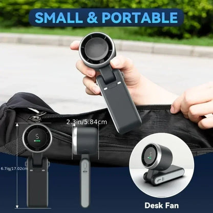 Portable Fan Neck Handheld Rechargeable Clip