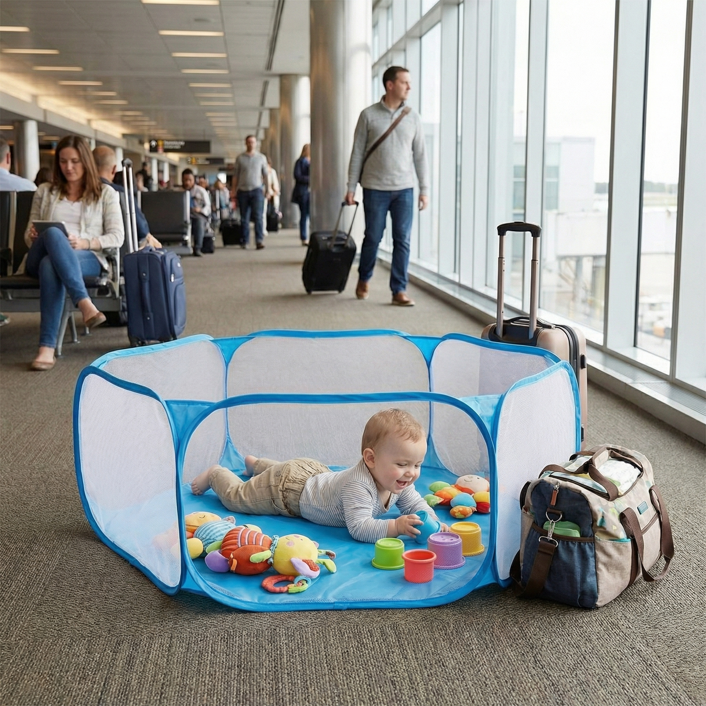 Portable Playpen Travel Safety Lightweight