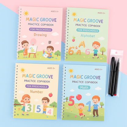 Practice Copybook Alphabet Number Drawing