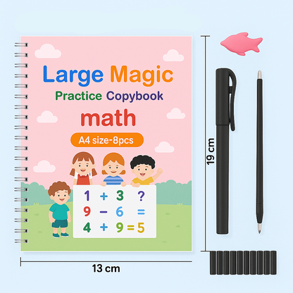 Practice Copybook Alphabet Number Drawing