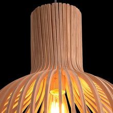 Handcrafted Wooden Pendant Light Natural