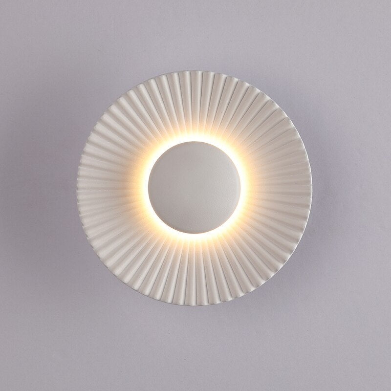 Hasna Sunray Wall Lamp Modern Metallic Sun
